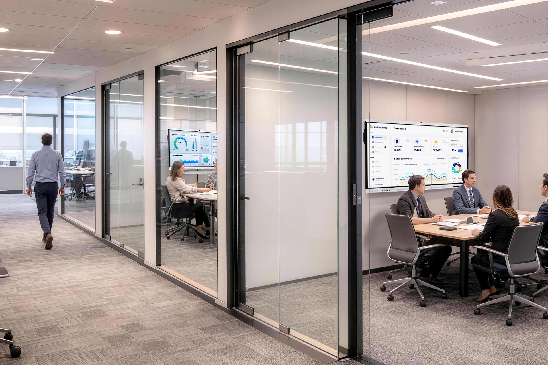 interactive display for business collaboration enabling faster decisions real time sharing and team alignment Nework E Series