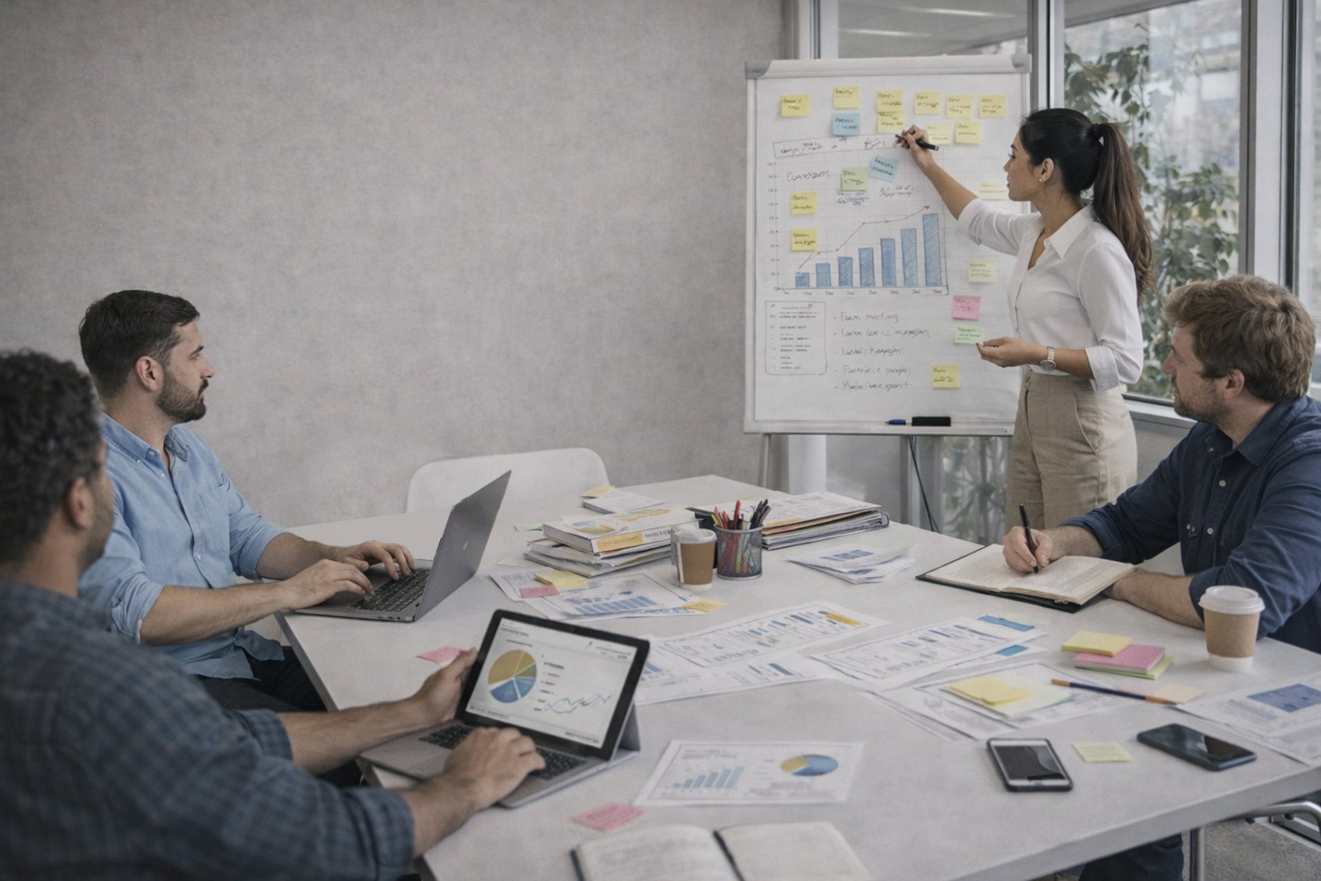 traditional_whiteboard_with_limited_space_messy_notes_and_disconnected_collaboration_workflow_nework